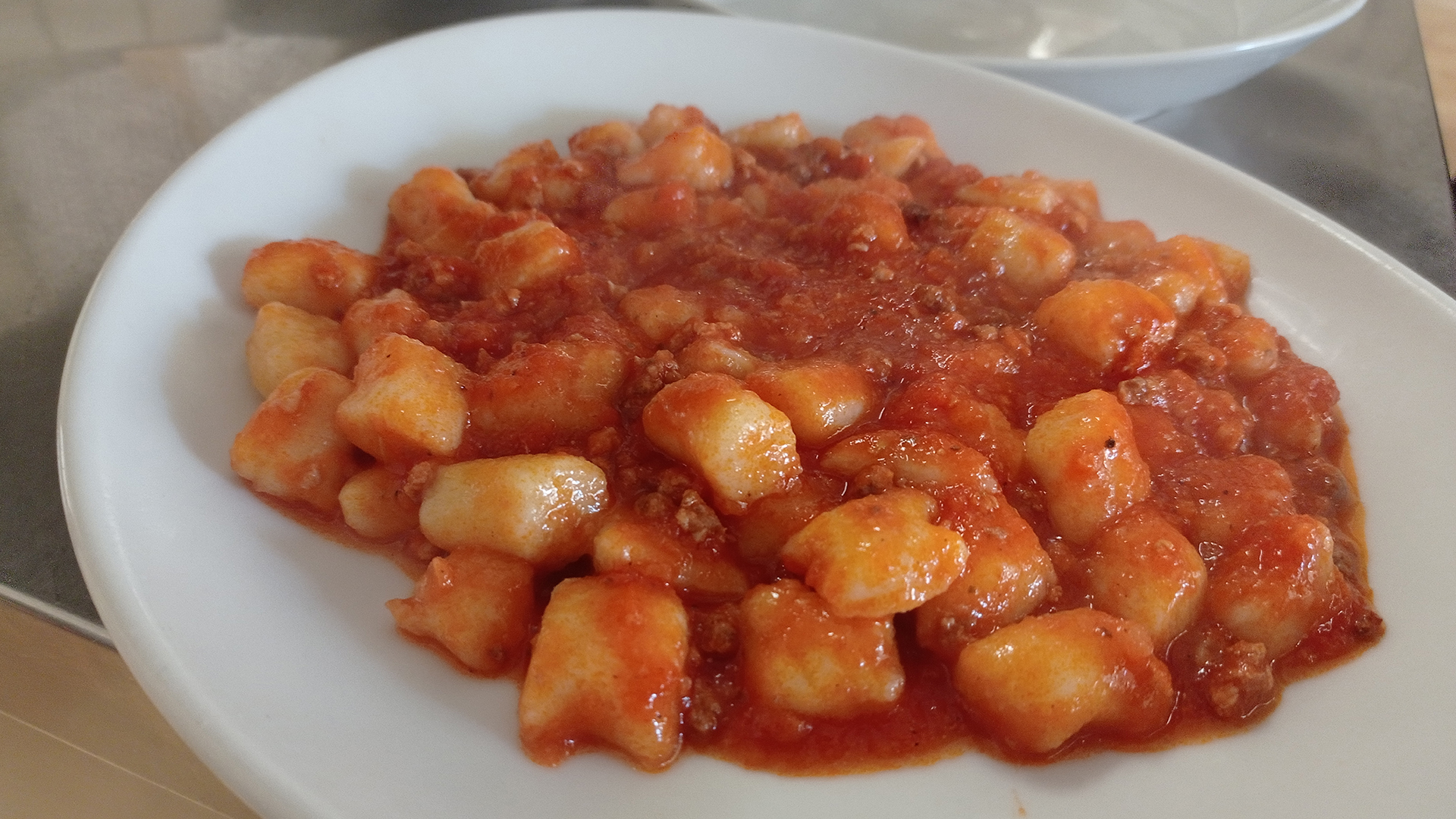 Gnocchi fresche fatte in casa Trattoria la Pineta da Dario
