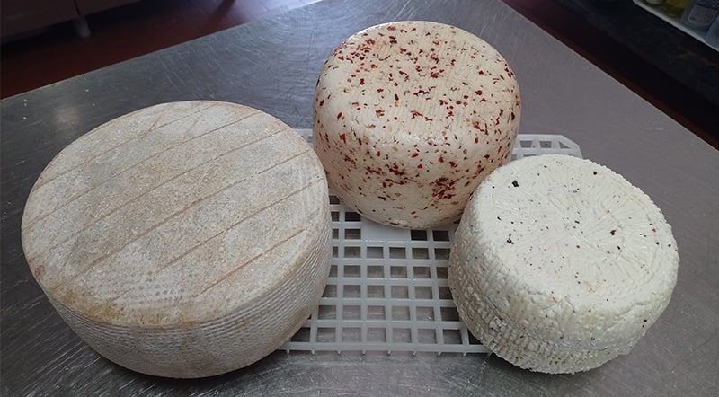 Mix di formaggi Antipasto misto Trattoria la Pineta da Dario Torri in Sabina Rieti